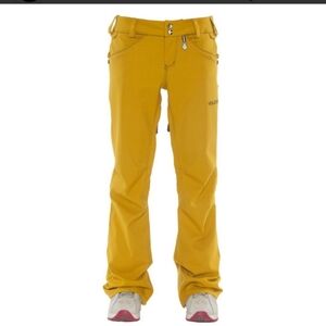 Volcom Species Stretch Mustard Yellow Snowboard Ski Pants